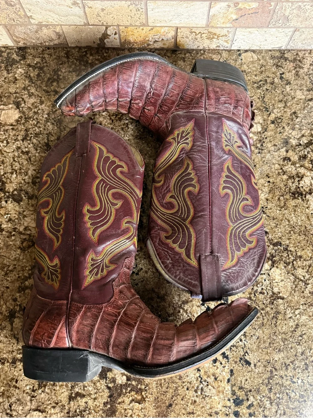N/A crocodile embossed